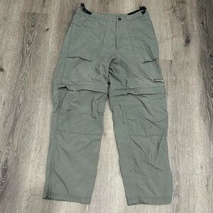 Jade green REI outdoor hiking cargo pants